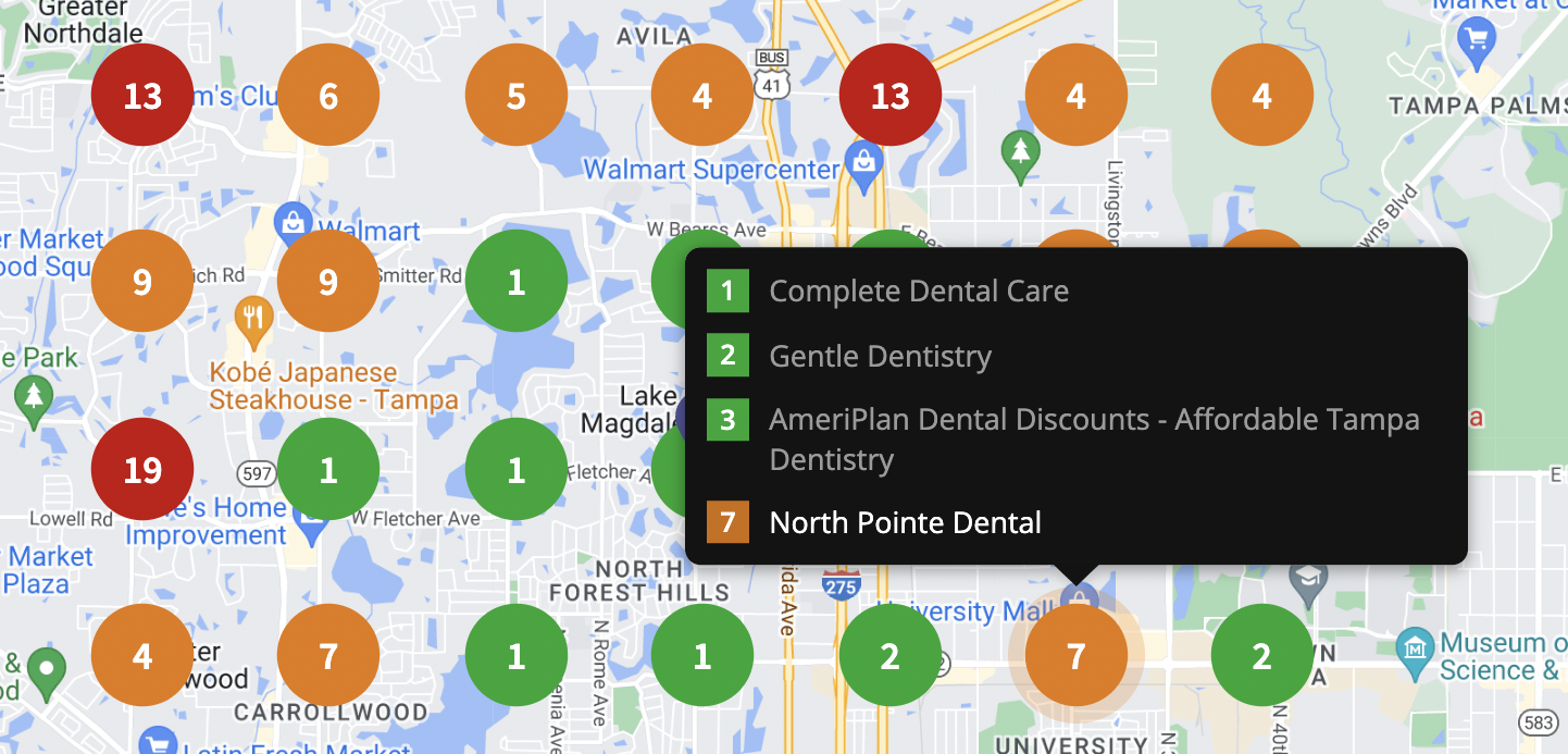 Local search grid